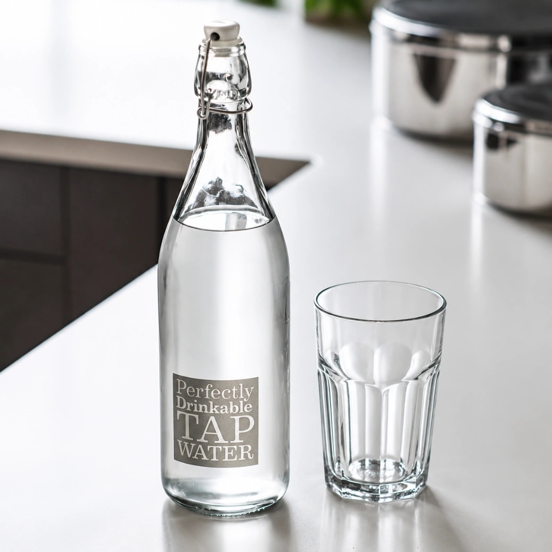 Glass Water Bottle